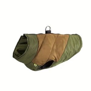 Green and Brown Dog Jacket